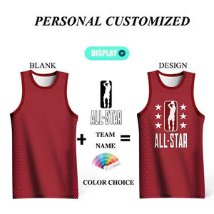 Combinaison de basket-ball sans manches à double poche latérale pour hommes, vêtements de sport imprimés à séchage rapide et absorption de la sueur pour adultes - Product Image 4