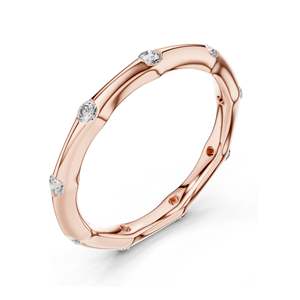 แหวนเพชรแล็บ 0.315 กะรัต สำหรับผู้หญิง ความใส VVS-VS EF ทอง 18KT, 14KT, 10KT และเงิน 925  ทองชมพู, ทองเหลือง, ทองขาว - Product Image 5