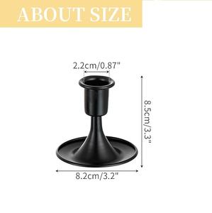 Black & <b>Gold</b> Taper Set of 2 <b>Christmas</b> Candlestick Holder Cheapest Price For Festivals <b>Decoration</b> And Gifting of Other Occasion - Product Image 3