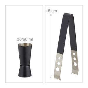 Shaker à cocktail en acier inoxydable élégant et moderne avec finition miroir Barware Design portable de grande capacité pour les fêtes de barmans - Product Image 3