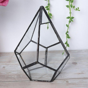 Customization <b>Geometric</b> Modern Glass <b>Terrarium</b> Stainless Glass Handmade Home Decorate Indoor Outdoor Custom Finish Tabletop - Product Image 1