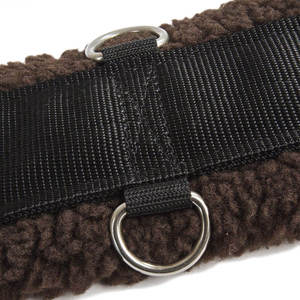 Circunferencia de sillín inglés de acero ligero de alta calidad, circunferencia de caballo elástica doble transpirable y cómoda para montar y entrenar - Product Image 2