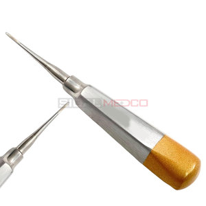 Instrumentos de autoclave Dental de primera calidad, mango hueco ligero, elevador de luxación, puntas rectas, extracción de raíz de energía Manual dorada - Product Image 1