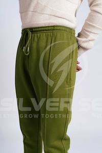 Pantalones de chándal ligeros de algodón 100% para hombre, pantalón de chándal de secado rápido, cintura elástica, transpirable, cálido, para gimnasio, deportes, pantalón de invierno elástico - Product Image 2