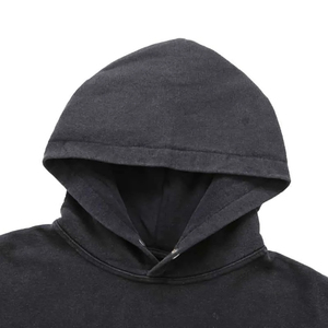 Custom Logo Screen Print Non Drawstring Oversized Pullover Hoodie Solid 100% Cotton Heavyweight French Terry Custom <b>Sweatshirt</b> - Product Image 3