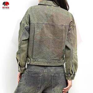 Stylish <b>Women</b> Denim Jacket Custom Logo Classic Fit Soft Cotton Fabric Trendy Casual Outerwear - Product Image 3