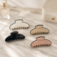 Pince à Cheveux Personnalisée en Acétate de Cellulose avec Logo, Couleur et Emballage sur Mesure – Idéale pour la Mode Féminine et la Vente au Détail
