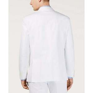 Giacca da Completo Tommy Hilfiger da Uomo Modern-Fit Th Flex Stretch Chambray Bianca Taglia 40 - Product Image 2