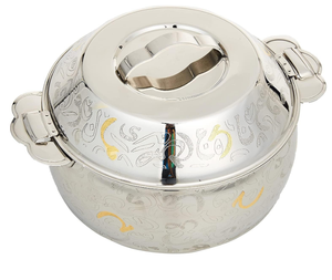 Casserole en argent Vaisselle de table Chauffe-plats avec couvercle pour la maison Hôtel Cuisine Restauration-pour servir des casseroles - Product Image 2