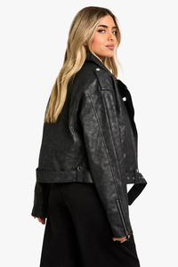 Veste de moto en coton pour femmes, de haute qualité, fabriquée au Pakistan, meilleur fournisseur, tendance, unie, tricotée, respirante - Product Image 5