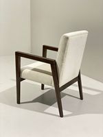 Fauteuil en bois massif fait main, durable, rembourré en coton, style moderne, luxe vintage, artisanat artistique, pour la maison, le bureau, la salle de sport