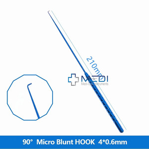 Micro crochet nerveux 21cm Crochet pour vaisseau Micro spatule en titane Dissecteurs Micro Curette Nerf Teardrop Disserctor - Product Image 4