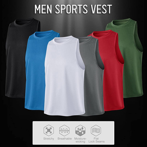 Chaleco Deportivo de Malla para Hombre, Secado Rápido, Absorbe la Humedad, Camiseta sin Mangas para Gimnasio, Ajuste Holgado, Transpirable, para Entrenamiento, con Logotipo Personalizado - Product Image 4