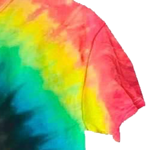 Calidad Premium Top trending unisex de gran tamaño cuello redondo hip hop multicolor Arco Iris tie Dye personalizado impreso hombres camisetas de verano - Product Image 4