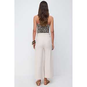 Pantalones de Punto de Corte Holgado con Detalle de Lazo - Product Image 5