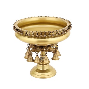 Customized Size Round Shape Brass Urli Flower Bowl Finest Quality Customized Size Urli From Manufacturer in India. - Product Image 5