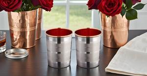 Mint Julep Cup Accesorios Juego de 2 Luxury Copper Metal Drinkware Scant & Charm - Product Image 4