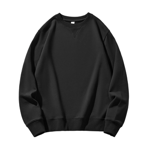 Vente en gros de pulls décontractés pour hommes col rond imprimé coupe ample en tissu tricoté de couleur unie pull de printemps avec rembourrage - Product Image 3