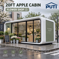 Suite Cabine Apple de 20 pieds en acier modulaire protégé contre la corrosion pour club de plage tropical et hôtel de plongée