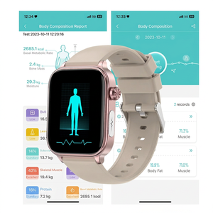 Montre connectée Sewer avec ECG, HRV, moniteur de fréquence cardiaque, écran TFT, étanche IP68, fonction d'appel Bluetooth, montre de fitness unisexe - Product Image 2