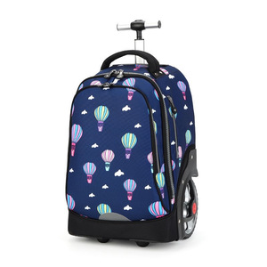 Neuer Cartoon Design School Roll rucksack mit Mehrfach ablage für Schüler Sac a Dos a Roulettes Enfants - Product Image 6