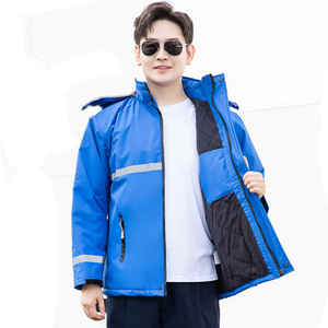 Veste réfléchissante extérieure pour hommes coupe-vent imperméable vêtements de travail de sécurité pour la construction nocturne - Product Image 2