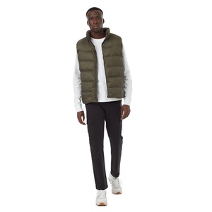 Gilet bouffant d'hiver confortable et résistant à l'eau pour hommes, avec fermeture à glissière, sans manches, chauffé, épais, chaud et respirant - Product Image 2