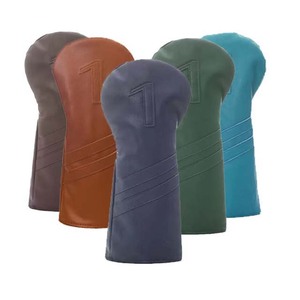 Fundas de Piel Genuina para Palos de Golf con Logotipo Personalizado de Alta Calidad, Fundas Protectoras para Palos de Golf de Alta Durabilidad - Product Image 1