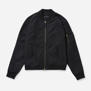 Blouson Bomber Homme Léger en Polyester, Col Montant Personnalisé OEM, Hiver Imperméable Respirant Style Urbain Simple Fermeture Avant - Product Image 5