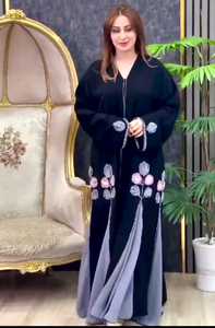 Abayas ปักด้วยมือสำหรับผู้หญิงที่สง่างามและเจียมเนื้อเจียมตัว - Product Image 2
