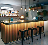 Comptoir lumineux LED moderne en promotion pour restaurants, fast-foods, cafés commerciaux, bars à domicile et centres commerciaux