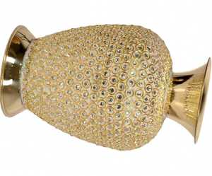 Metal Flower Vase <b>For</b> Home Decor Flower Pot <b>Table</b> Centerpiece Anniversary Gift Wedding Gifts Independence Day - Product Image 4