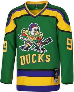 Camiseta Verde de Hockey sobre Hielo Youth 96 Conway 99 Banks, Ropa Hip Hop de los 90 para Fiestas Infantiles - Product Image 1