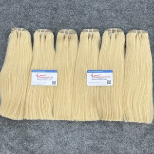 Machine Remy vierge de luxe Double trame Super Double dessiné Extensions humaines vietnamiennes 100% usine de couleur blonde droite naturelle - Product Image 6
