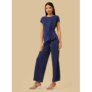 Ladies <b>Bohemian</b> Chiffon <b>Top</b> with Extended Sleeves and Tie-Up - Product Image 4