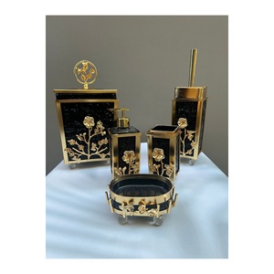 ชุดอุปกรณ์ห้องน้ำกรอบสี่เหลี่ยมกระจกดำญี่ปุ่นสำหรับห้องน้ำ - Product Image 1