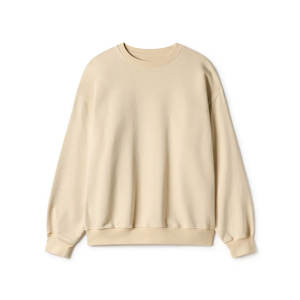 Sudadera de Cuello Redondo Estampada de Felpa Francesa Gruesa 100% Algodón, Estilo Holgado, de Alta Calidad, Unisex - Product Image 1