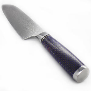 Venta al por mayor personalizado japonés Damasco acero Chef cuchillo de alta calidad con hoja afilada fija OEM ODM cuchillo de cocina profesional - Product Image 3