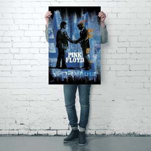 Affiche moderne de Pink Floyd Wish You the Best - Art mural de Stephen Fishwick - Product Image 1