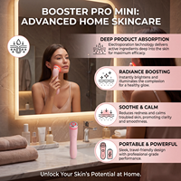 Dropshipping (1 pièce, emballage personnalisé avec logo) Mini Booster Pro Rose, Appareil de rajeunissement de la peau du visage et des yeux à micro-courant, portable, CN