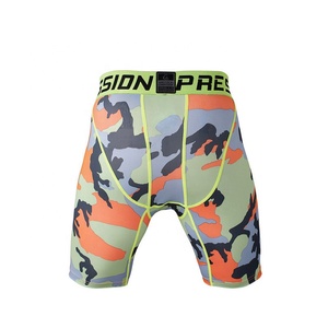 OEM Top Selling Men's Compression Shorts Custom Logo Cotton <b>Football</b> Leggings Workout Fitness Sublimated Technique - Product Image 2
