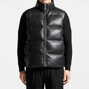 Gilet en cuir véritable tendance pour homme, style hip-hop, respirant, séchage rapide, vêtement d'extérieur décontracté, directement de l'usine - Product Image 3