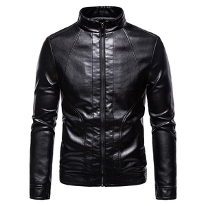 Blouson d'aviateur Boxy en cuir PU personnalisable pour hommes avec capuche à col montant et plusieurs poches Service d'approvisionnement OEM - Product Image 2