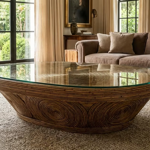 Table à manger d'extérieur en rotin - Design écologique, confortable et durable pour une utilisation dans les fermes et les hôtels - Product Image 4