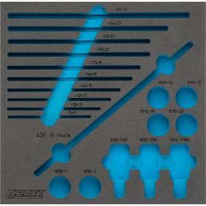 Inserto de Espuma Suave de 2 Componentes Hazet para Estuches de Herramientas 163-211/20 - Product Image 1