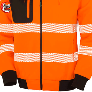 Veste d'hiver haute visibilité personnalisée CE ANSI classe 3 haute visibilité imperméable coupe-vent et résistant à l'eau sécurité réfléchissante - Product Image 3