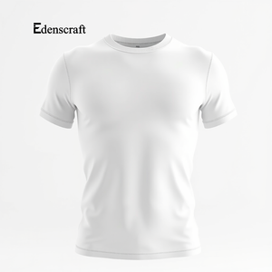 Camiseta interior de algodón ajustada para hombre, Diseño de manga de cuello personalizable, ecológica, absorbe la humedad, ligera, transpirable, de secado rápido - Product Image 6