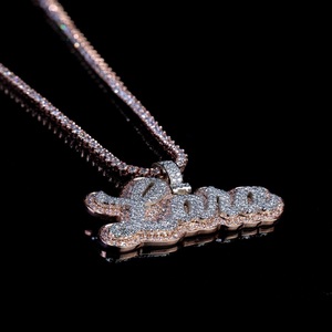 Collier pendentif en diamant de créateur fait à la main pour femmes élégantes bijoux de mariage vêtements de fête en gros et style tendance de tous les jours - Product Image 5