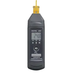 Tecpel DTM-800 Single Channel Digitale Thermometer Met Sensor Type K Kraal Sonde
