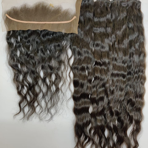MEJOR CUTÍCULA VIRGEN CRUDA ALINEADA CABELLO ONDULADO INDIO 100% PELO DE UN SOLO DONANTE MÁQUINA AL POR MAYOR TRAMA VENDEDOR EXTENSIÓN DE PELO 100% - Product Image 2
